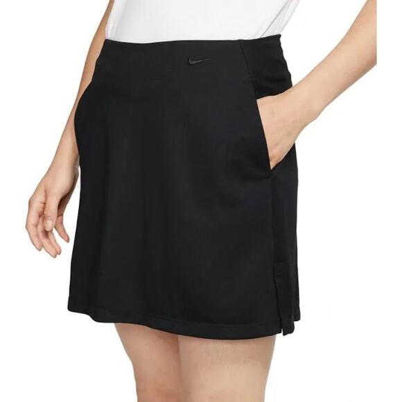 Nike Dresses & Skirts - Nike Womens Dri-FIT Black Victory Golf Tennis 17” Skort Medium Athleisure Medium